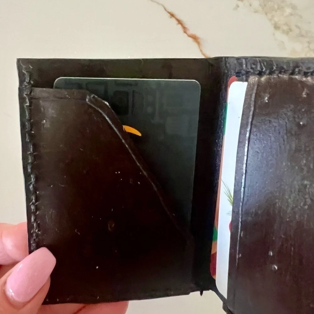 Vintage Mallard Duck Hand Painted Bifold Wallet
